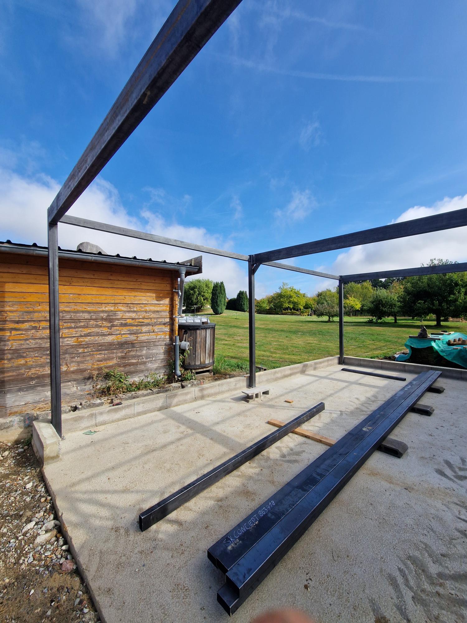 STRUCTURE METALLIQUE GARAGE SK CONCEPT 1 | SK Concept Fabrication et installation d’une structure métallique de garage sur mesure dans le Haut-Rhin (68) Colmar 0