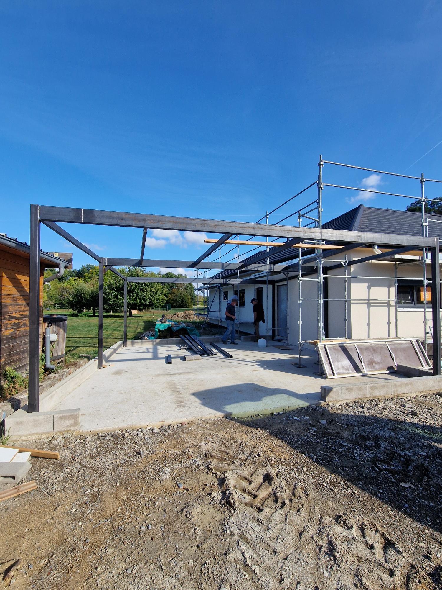 STRUCTURE METALLIQUE GARAGE SK CONCEPT 2 | SK Concept Fabrication et installation d’une structure métallique de garage sur mesure dans le Haut-Rhin (68) Kingersheim 1